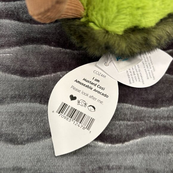 RARE Jellycat Mustard Cozi Amuseable Avocado BNWT - Picture 4 of 4